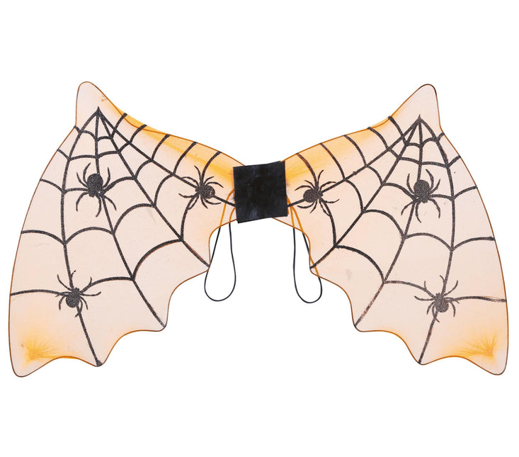 Pipistrello arancione con ali di Halloween 60 cm