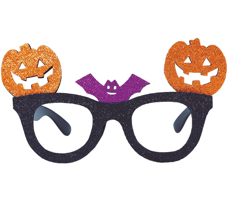 Occhiali di Halloween Zucca Glitter