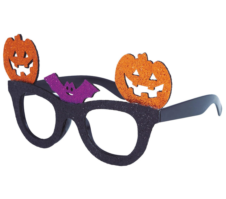 Occhiali di Halloween Zucca Glitter