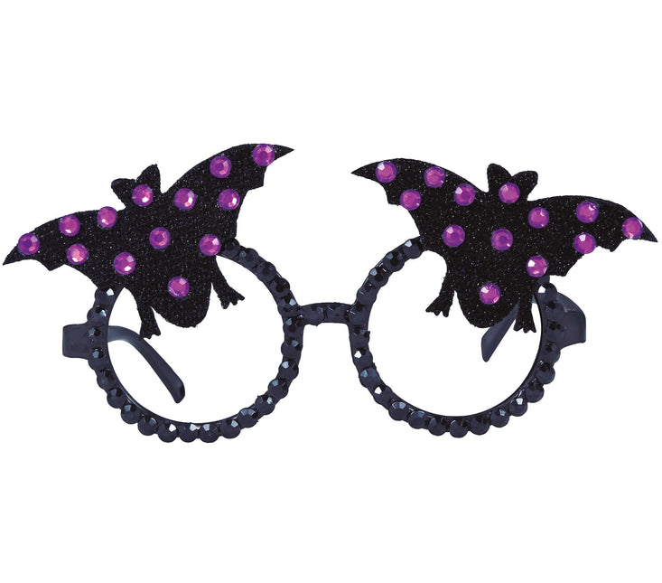 Occhiali Halloween Pipistrello Glitterati
