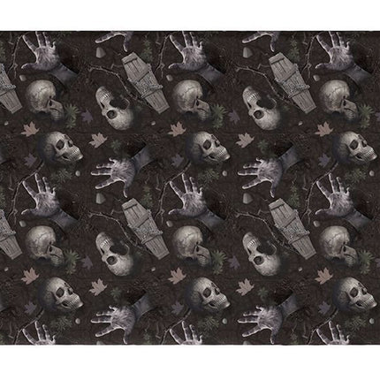 Tovaglia Halloween Cimitero 2,74 m