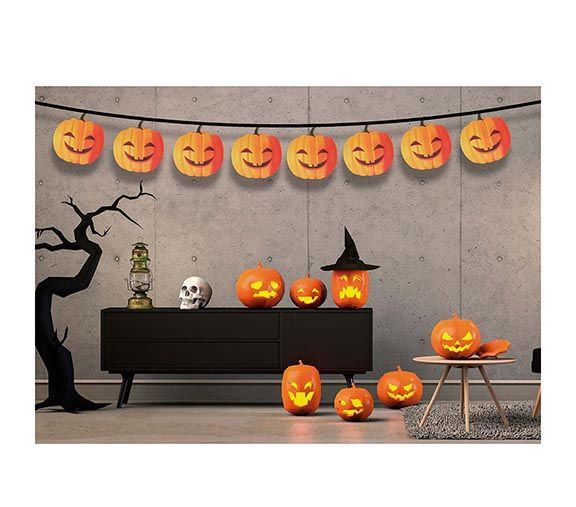 Ghirlanda di Halloween Zucca 3m