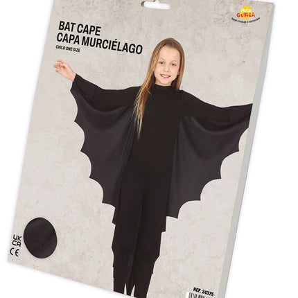 Costume di Halloween nero da pipistrello bambino