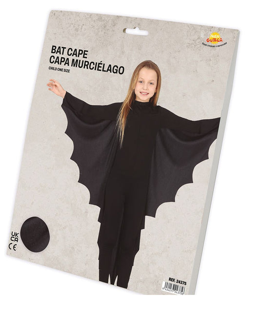 Costume di Halloween nero da pipistrello bambino