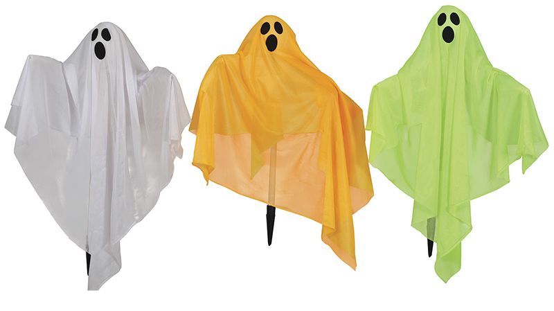 Decorazione da giardino di Halloween Fantasma con luce 90 cm