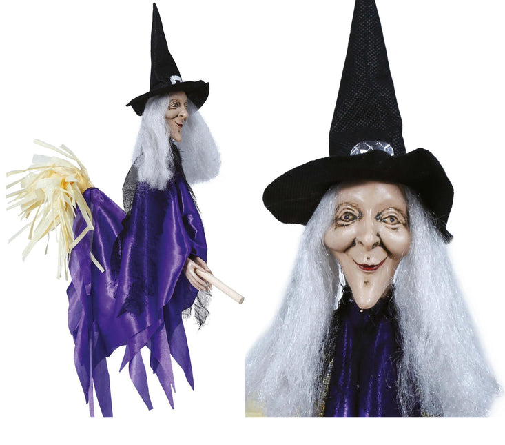 Decorazione appesa di Halloween Strega 60 cm