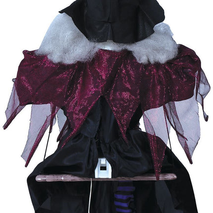 Decorazione di Halloween appesa Strega sull'altalena 1m