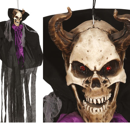 Decorazione appesa di Halloween Demone con luce 1,5 m
