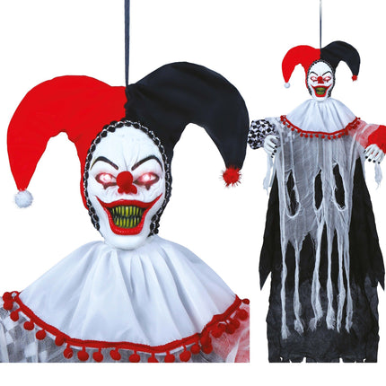 Decorazione appesa di Halloween Clown 1,2 m