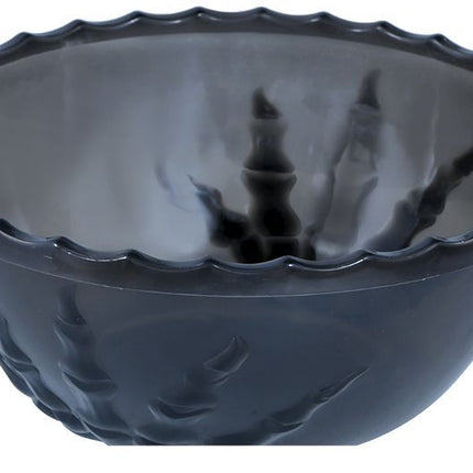 Ciotola a mano scheletrica nera per la decorazione della tavola di Halloween