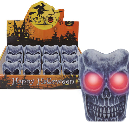 Candela Teschio Decorazione da tavolo Halloween 6 cm