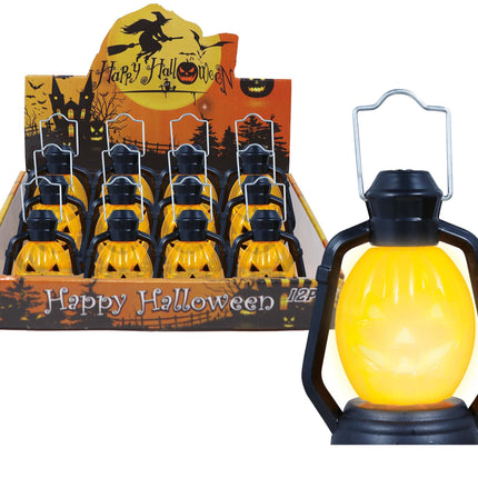 Decorazione da tavolo Halloween Lanterna di zucca 10 cm