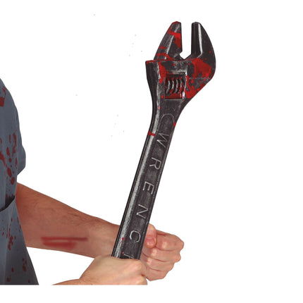 Frantoio finto di Halloween con sangue 45 cm