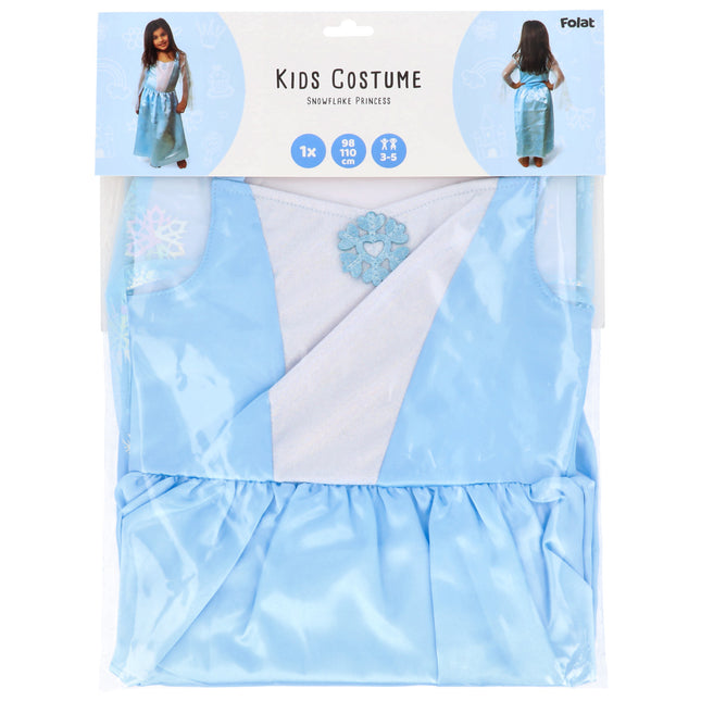 Costume da principessa fiocco di neve bambina