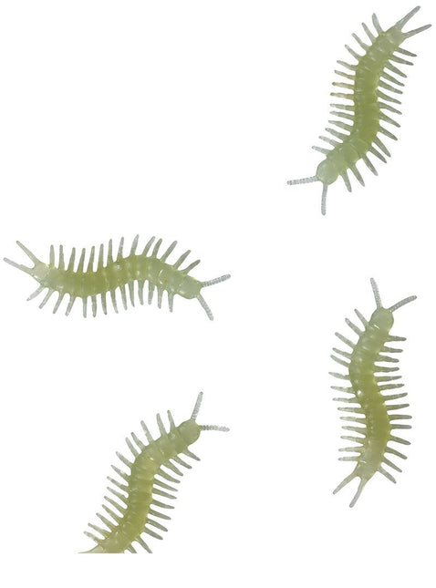 Decorazione da tavolo Millepiedi che brillano nel buio 6 cm 8 pezzi