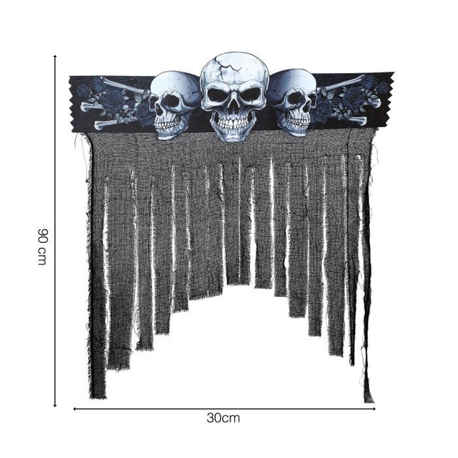 Tenda per porta di Halloween Scheletro