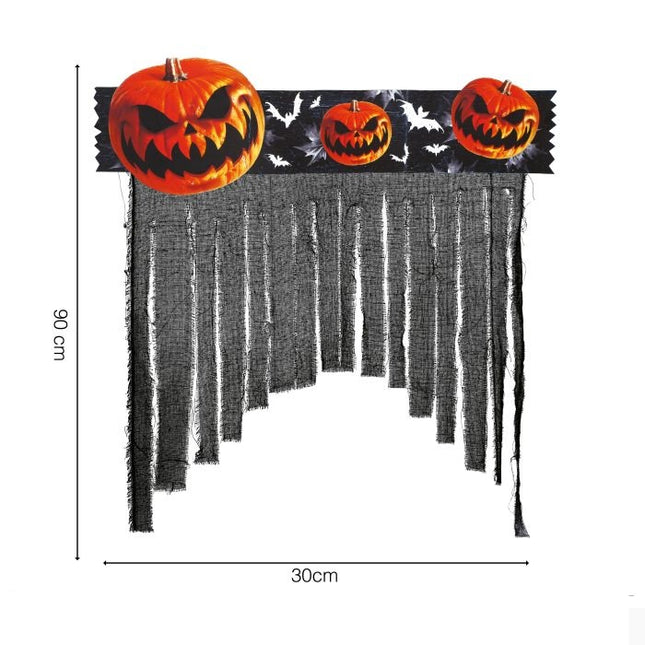 Zucche per la tenda della porta di Halloween