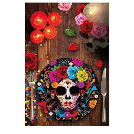 Piatti di Halloween Testa di Morte 23 cm