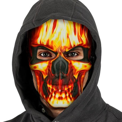 MASCHERA DEL TESCHIO ARDENTE - TESSUTO