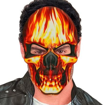 MASCHERA DEL TESCHIO ARDENTE - TESSUTO