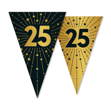 25 Jaar Slinger Goud Zwart 10m van WeFiesta koop je bij Partywinkel