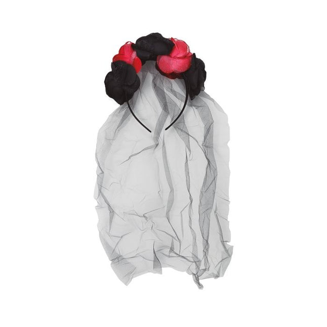 Fascia per capelli di Halloween Velo di fiori