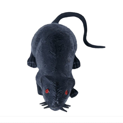 Ratto di Halloween nero 15 cm