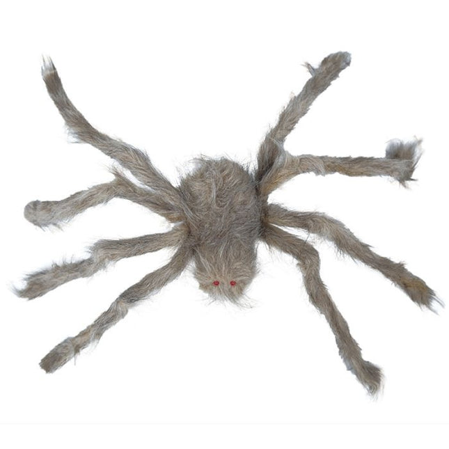 Ragno di Halloween grigio 70 cm