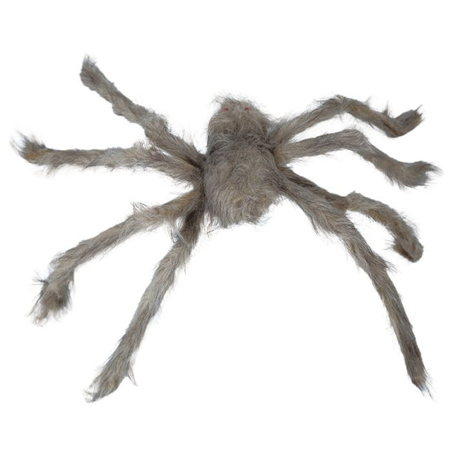 Ragno di Halloween grigio 70 cm