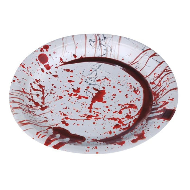 Piatti di Halloween insanguinati 23cm 6pz