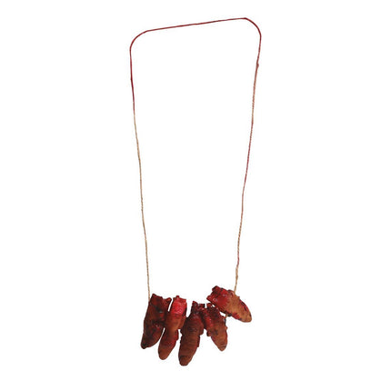 Collana di Halloween Dita insanguinate