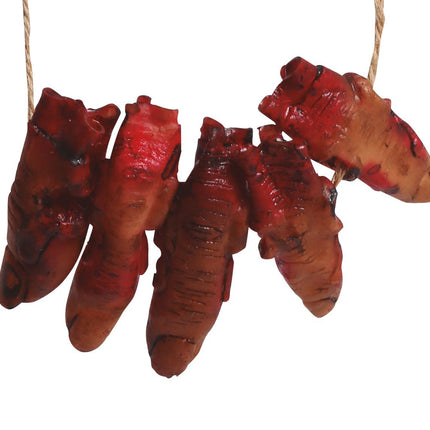 Collana di Halloween Dita insanguinate