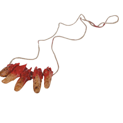 Collana di Halloween Dita insanguinate