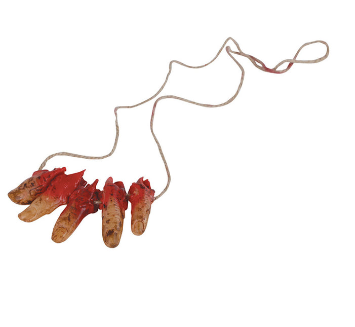 Collana di Halloween Dita insanguinate