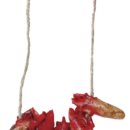 Collana di Halloween Dita insanguinate