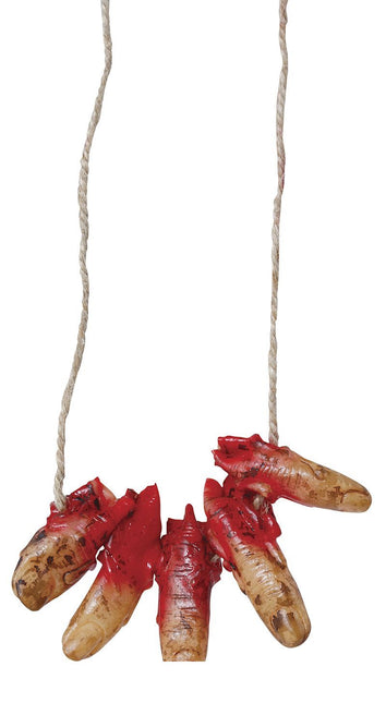 Collana di Halloween Dita insanguinate