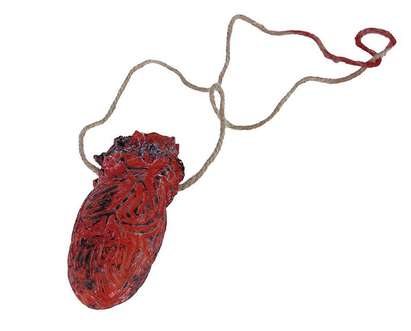 Collana di Halloween Cuore insanguinato