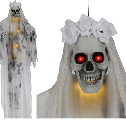 Bambola di Halloween Scheletro Sposa 1,8 m