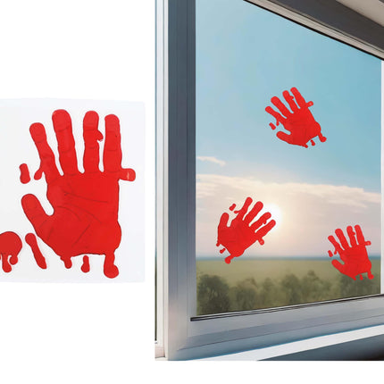 Mano insanguinata di Halloween Decorazione per finestra 25 cm