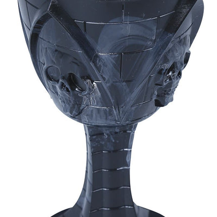Teschio di vetro di Halloween da 19 cm