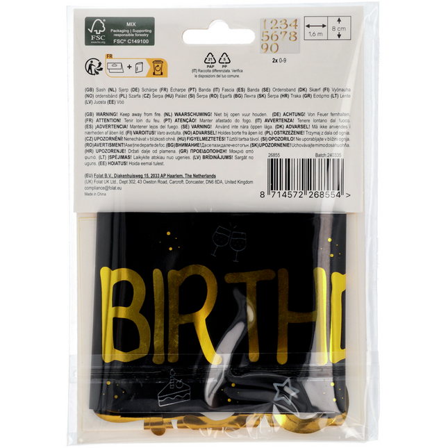 Fascia di buon compleanno