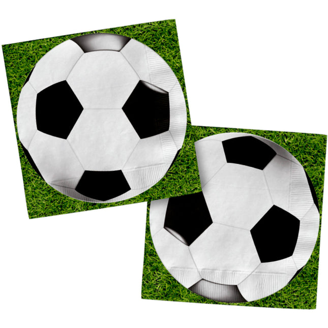 Tovaglioli - calcio - 33 x 33 cm - 20 pezzi