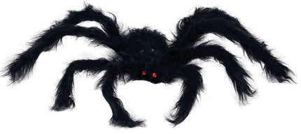 Ragno finto nero 1,25 m