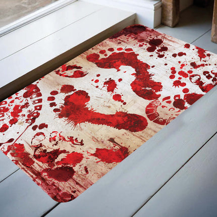 Zerbino di Halloween con orme insanguinate 60 cm