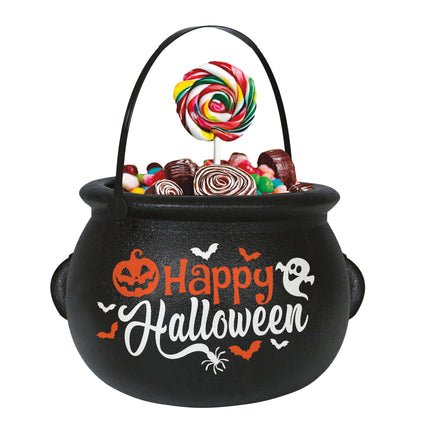 Calderone delle streghe di Halloween Buon Halloween 16 cm