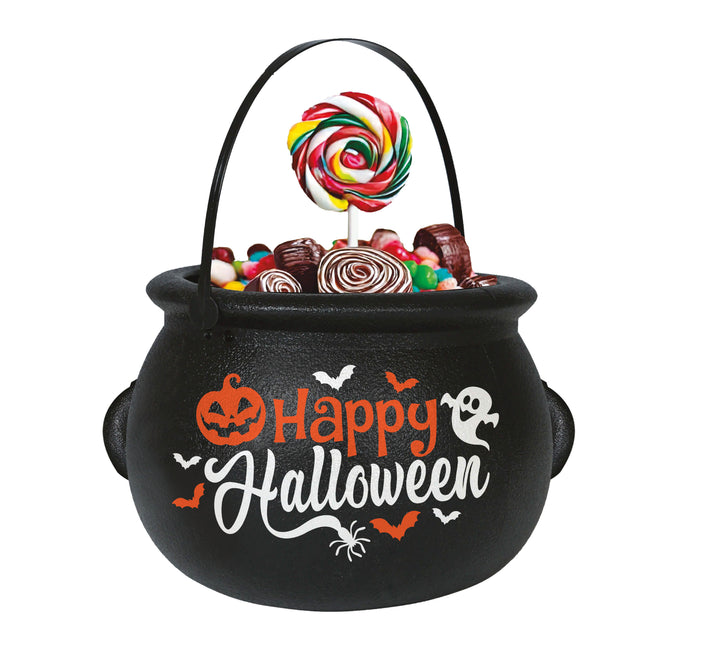 Calderone delle streghe di Halloween Buon Halloween 16 cm