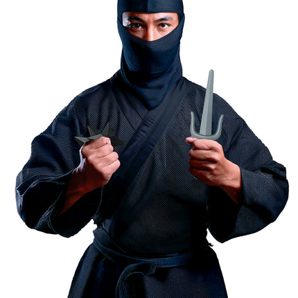 set ninja 5 pezzi nero