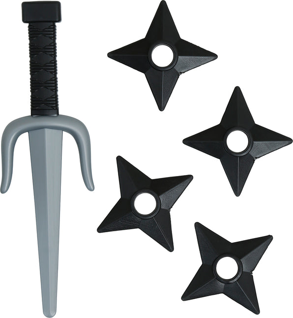 set ninja 5 pezzi nero