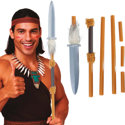 Lancia indigena smontabile da 120 cm