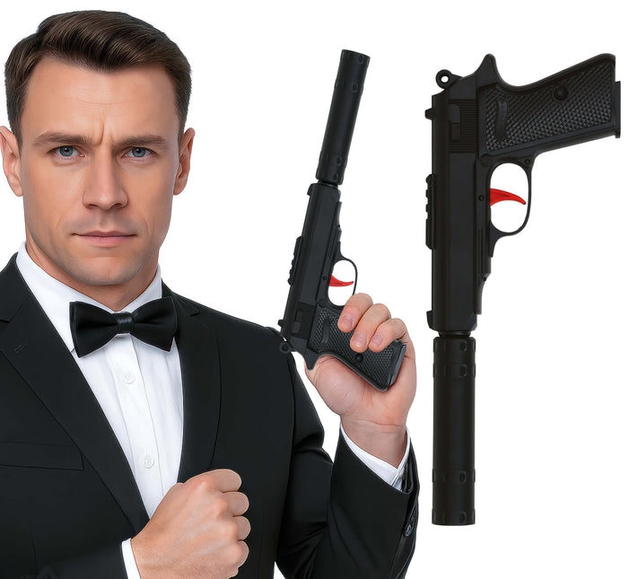 Pistola con silenziatore 29 cm
